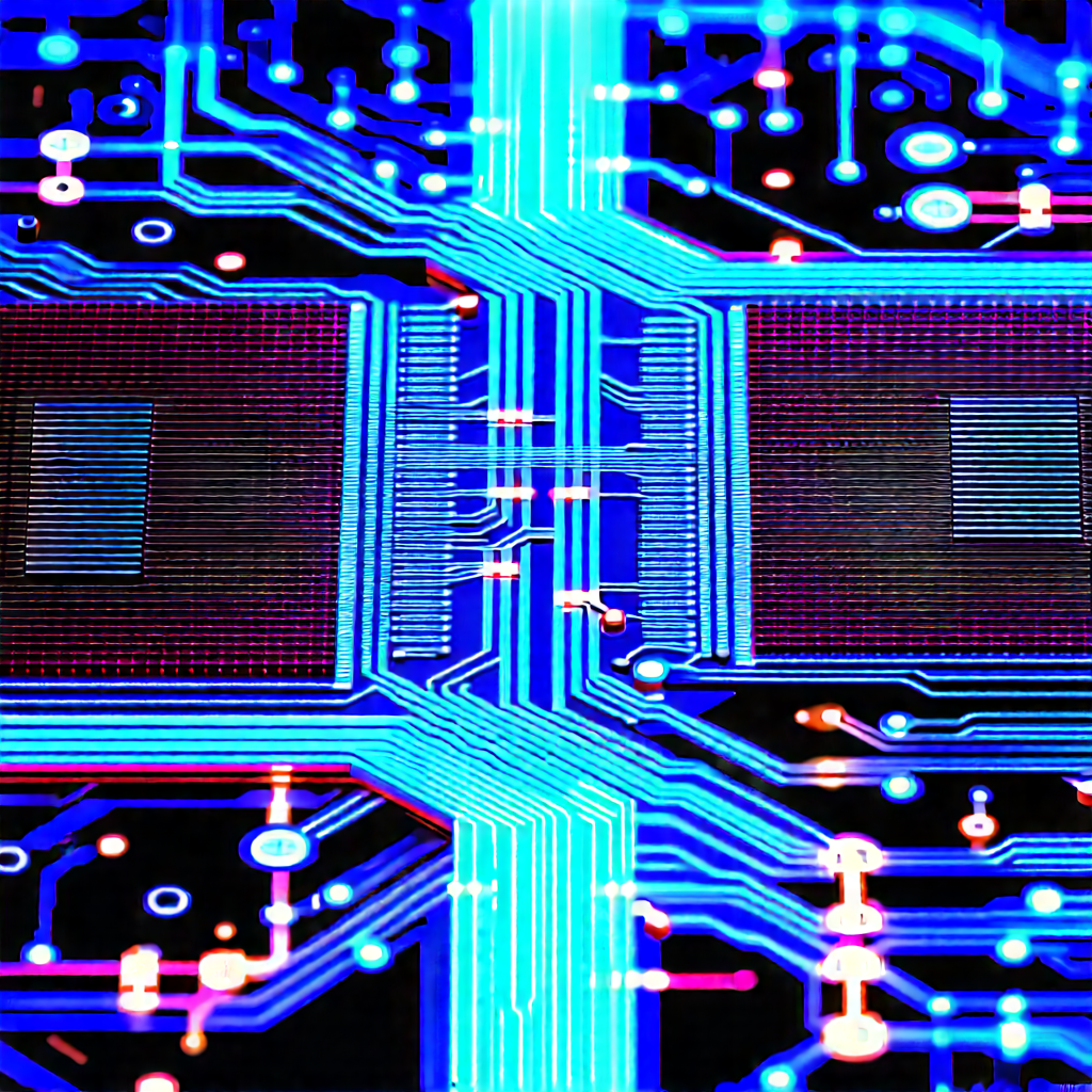 Circuit board with data streams