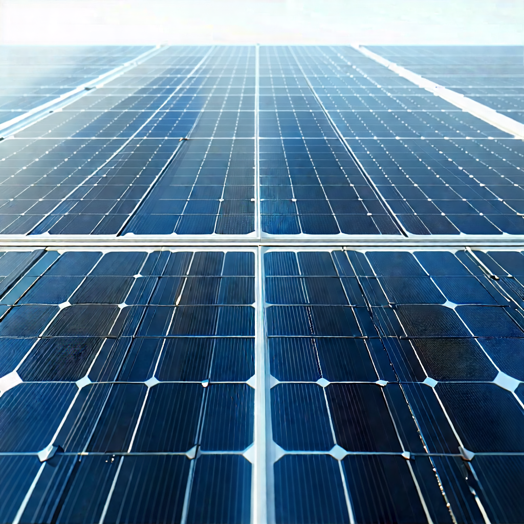 Solar panel with (digital:1.25) particles