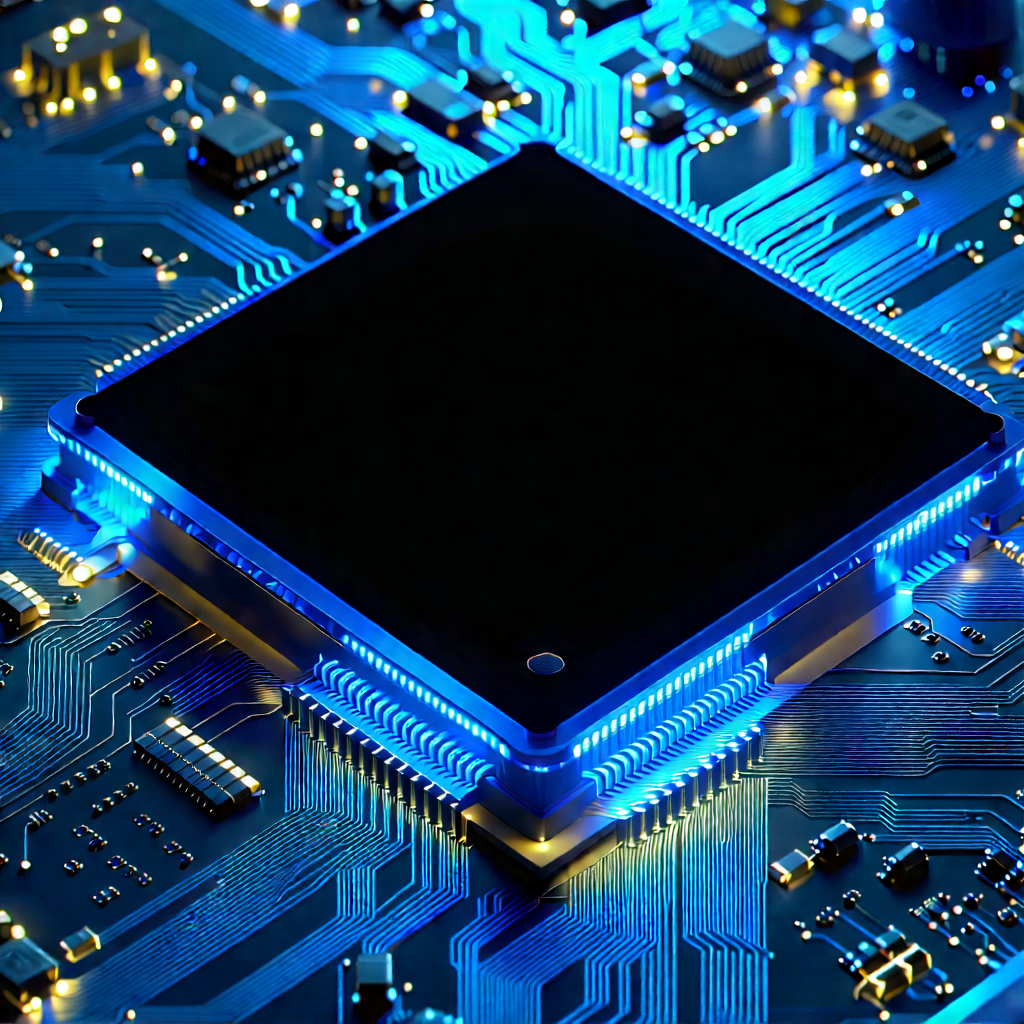Close-up of electronic circuit