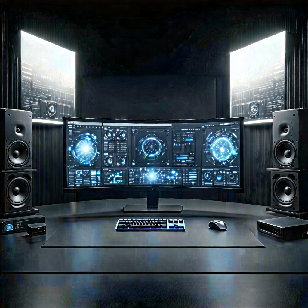 Entertainment technology in design studio