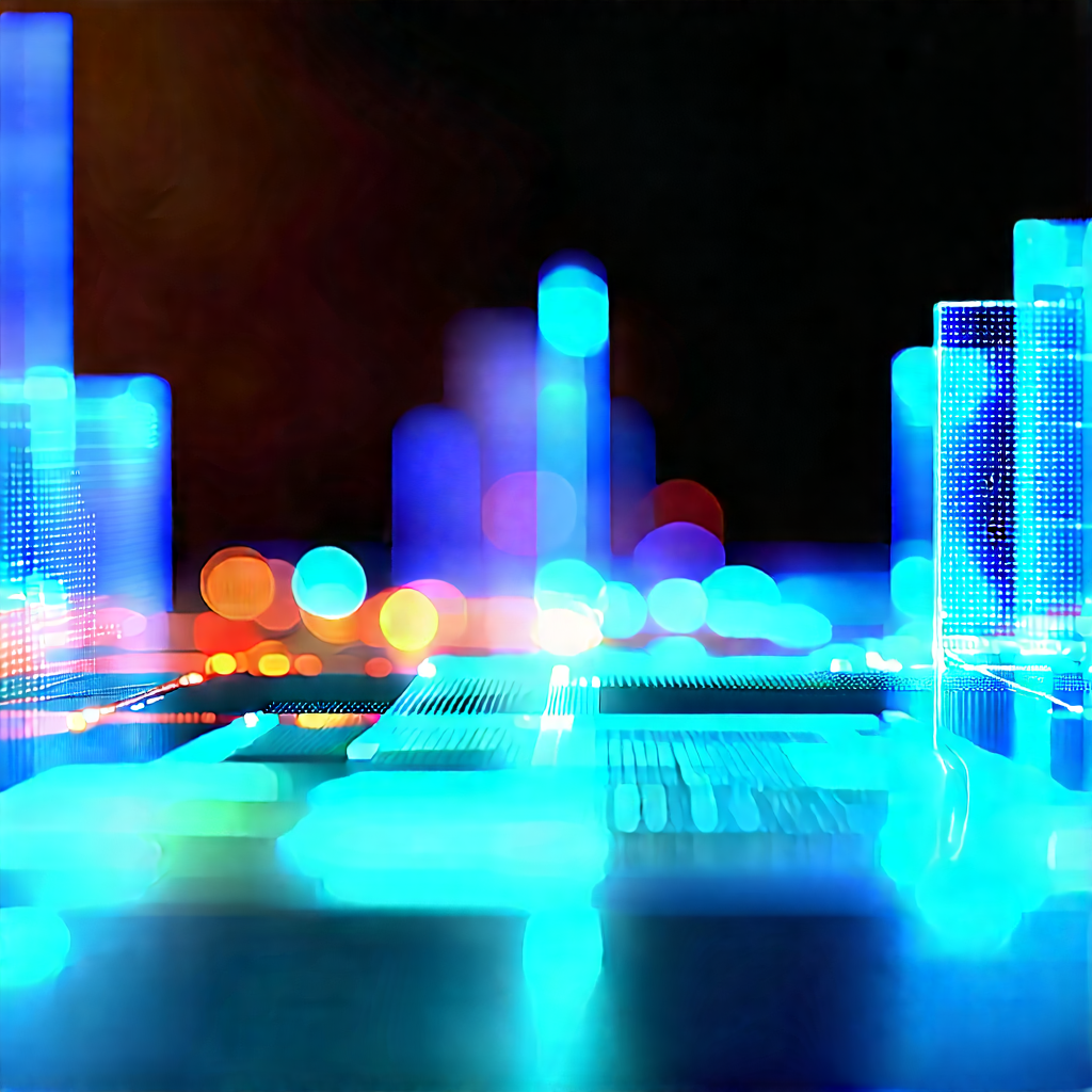 Big Data Visualization With Futuristic Cityscape