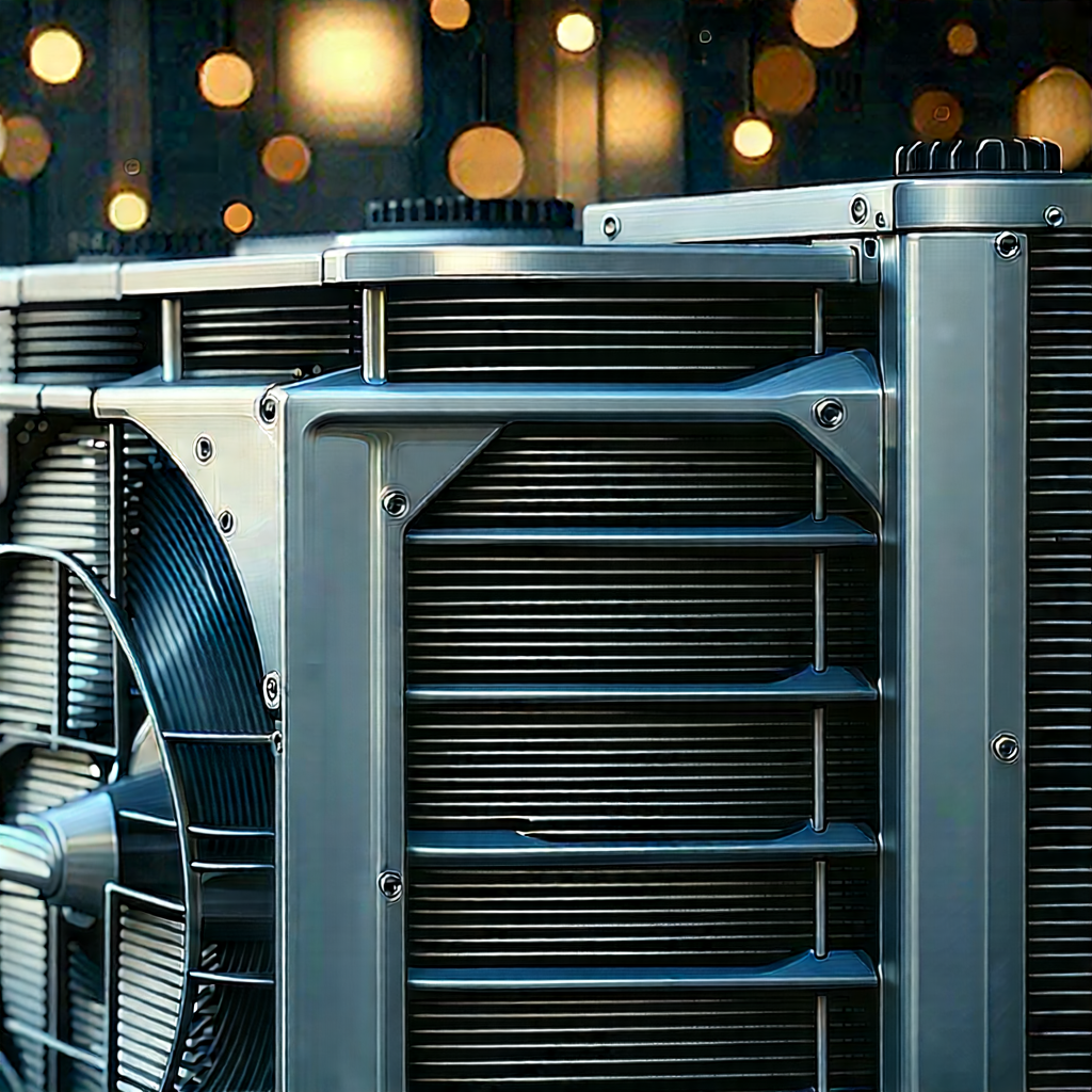 Close-up of cooling system