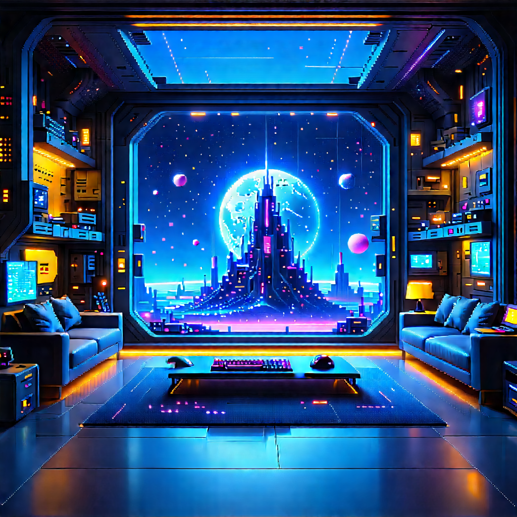 Futuristic Tech Startup Office With Image, There