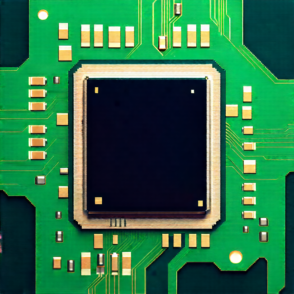 Close-up of microprocessor