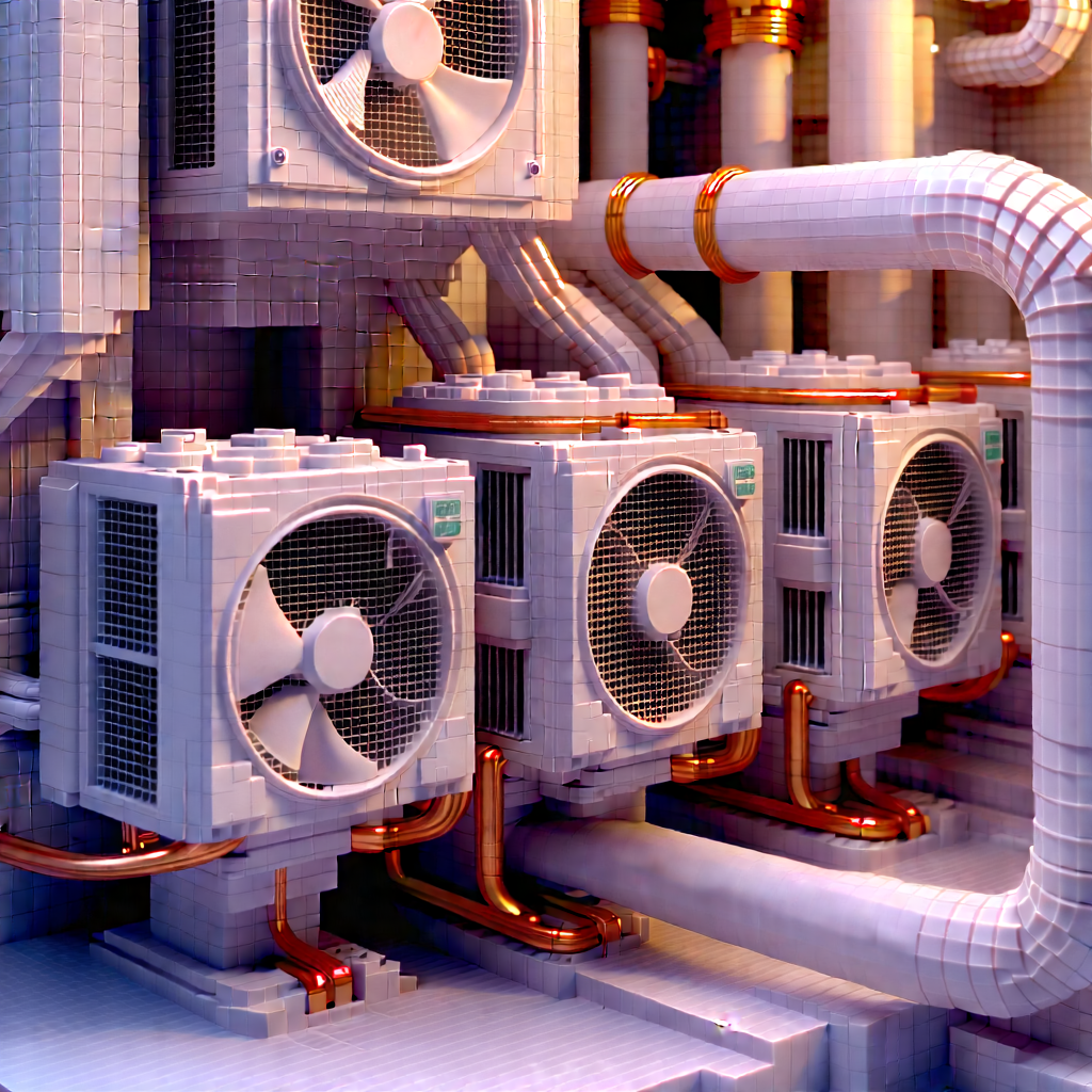 Close-up of cooling system