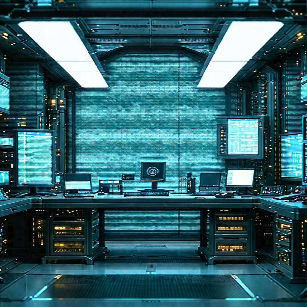 (futuristic:1.47) research laboratory