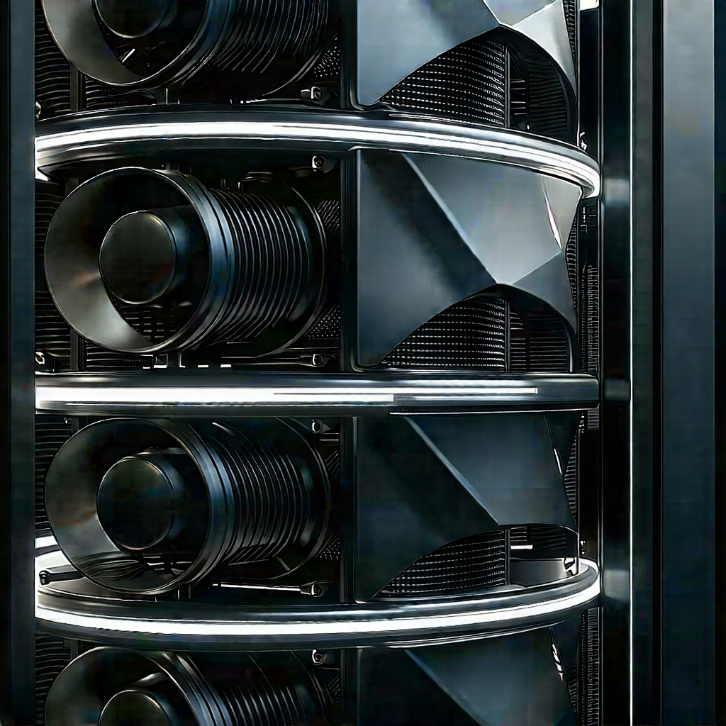 Close-up of cooling system