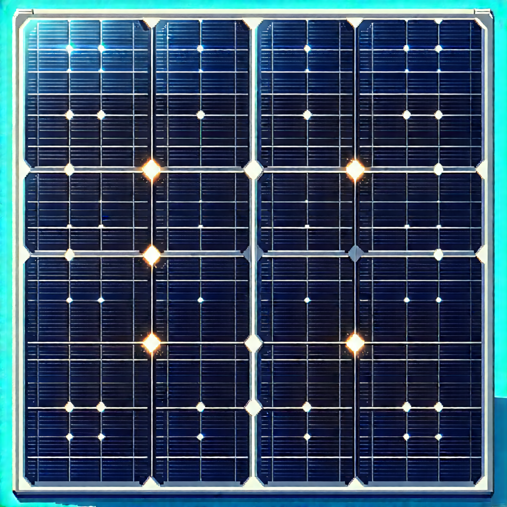Solar panel with holographic projection