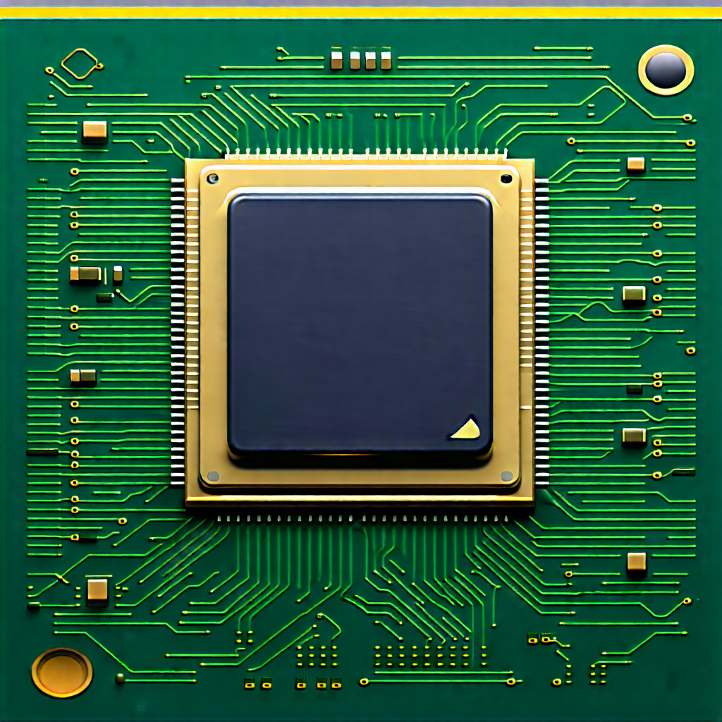 Close-up of microprocessor