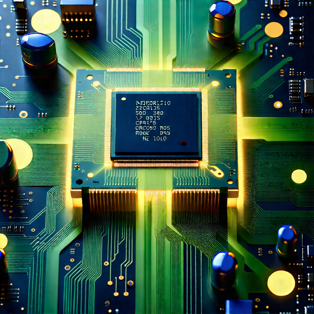 Close-up of microprocessor