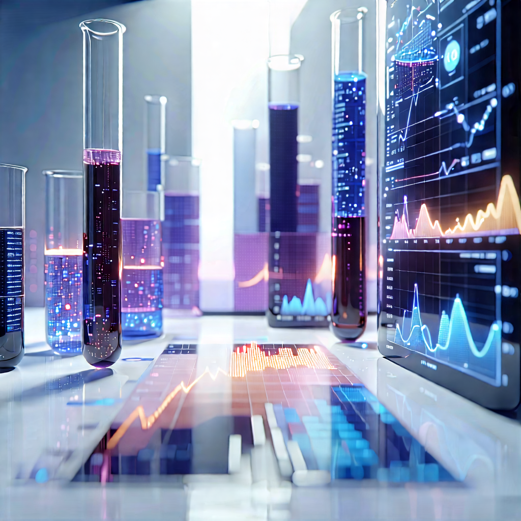 Financial Technology In Modern Laboratory With Image, There