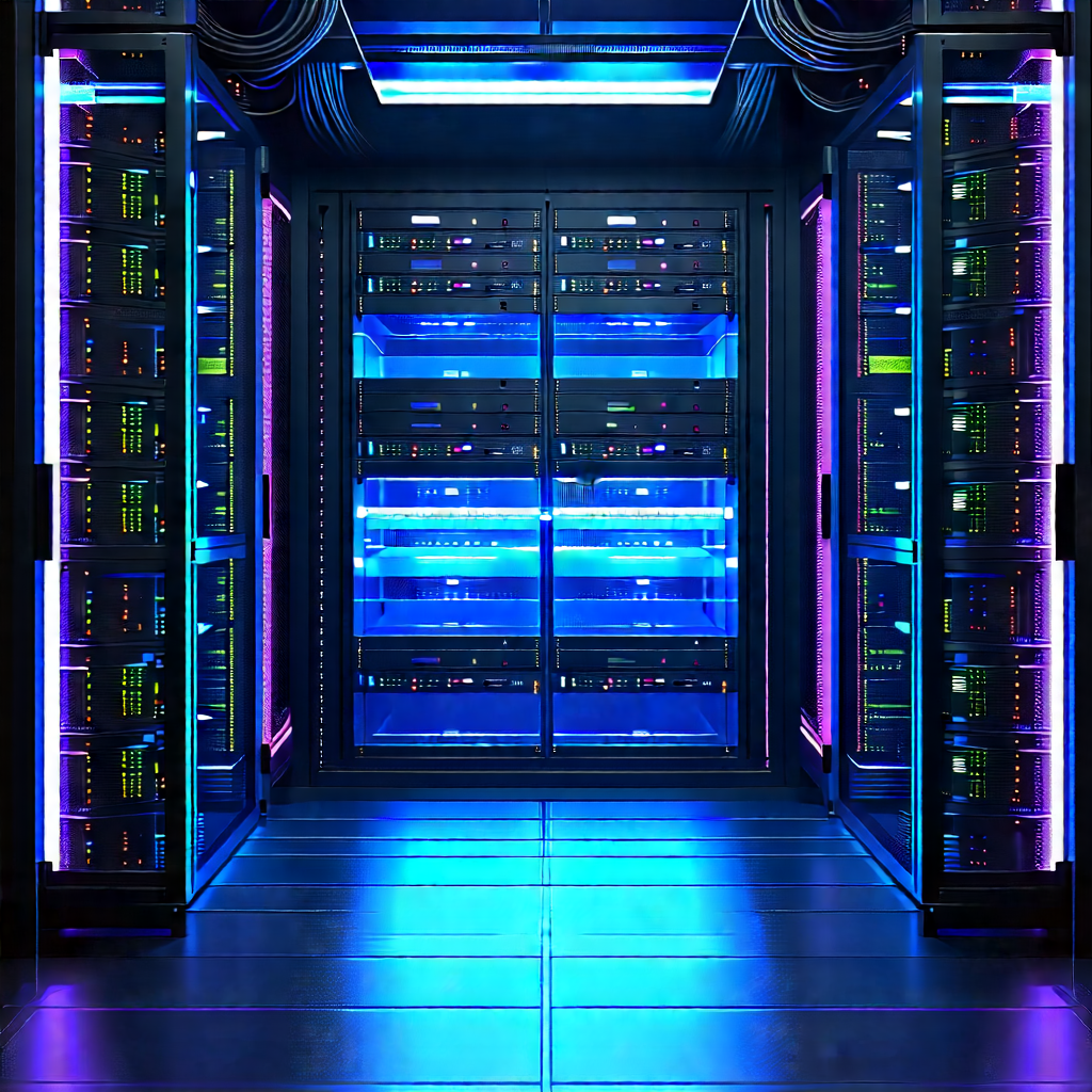 Server rack with laser scanning
