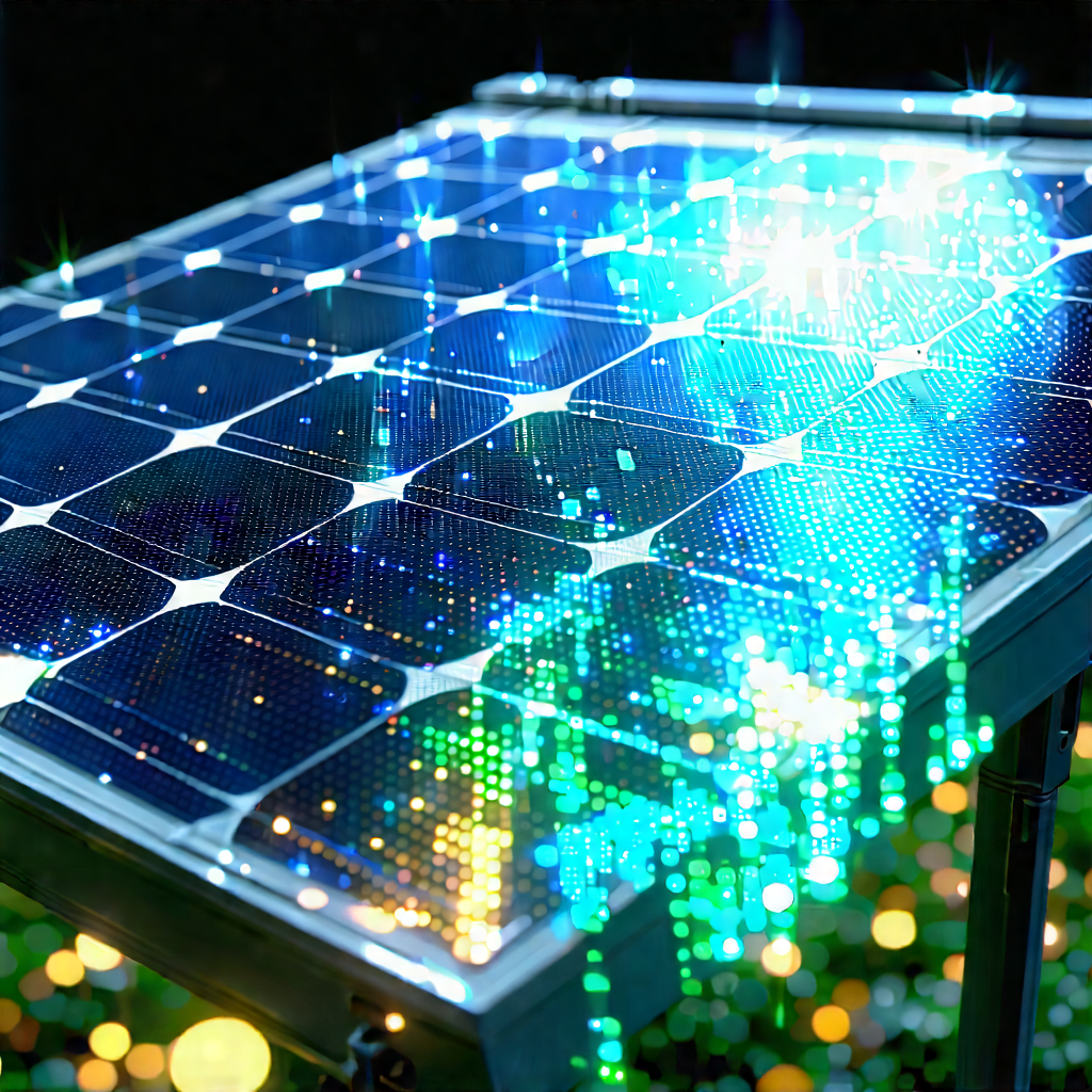 Solar Panel With Holographic Projection With Solar Panel