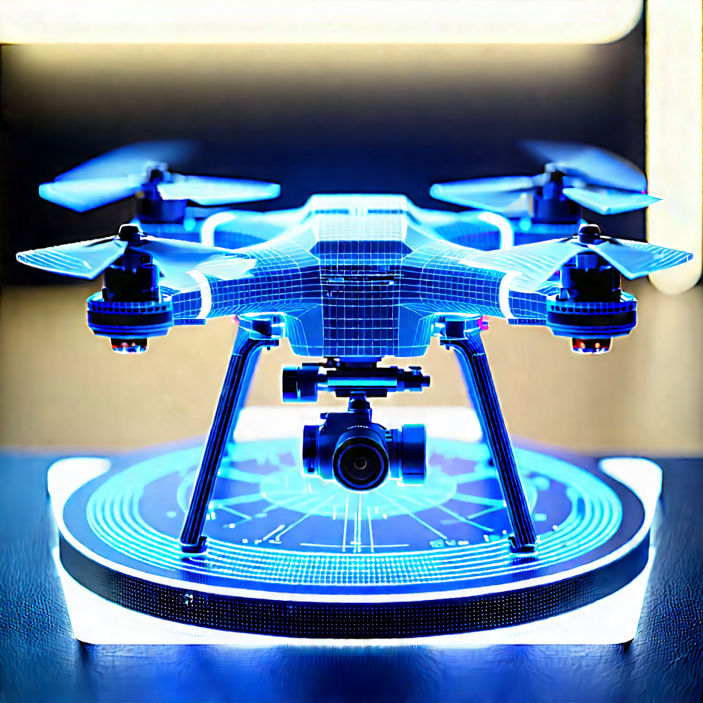 Drone with holographic display