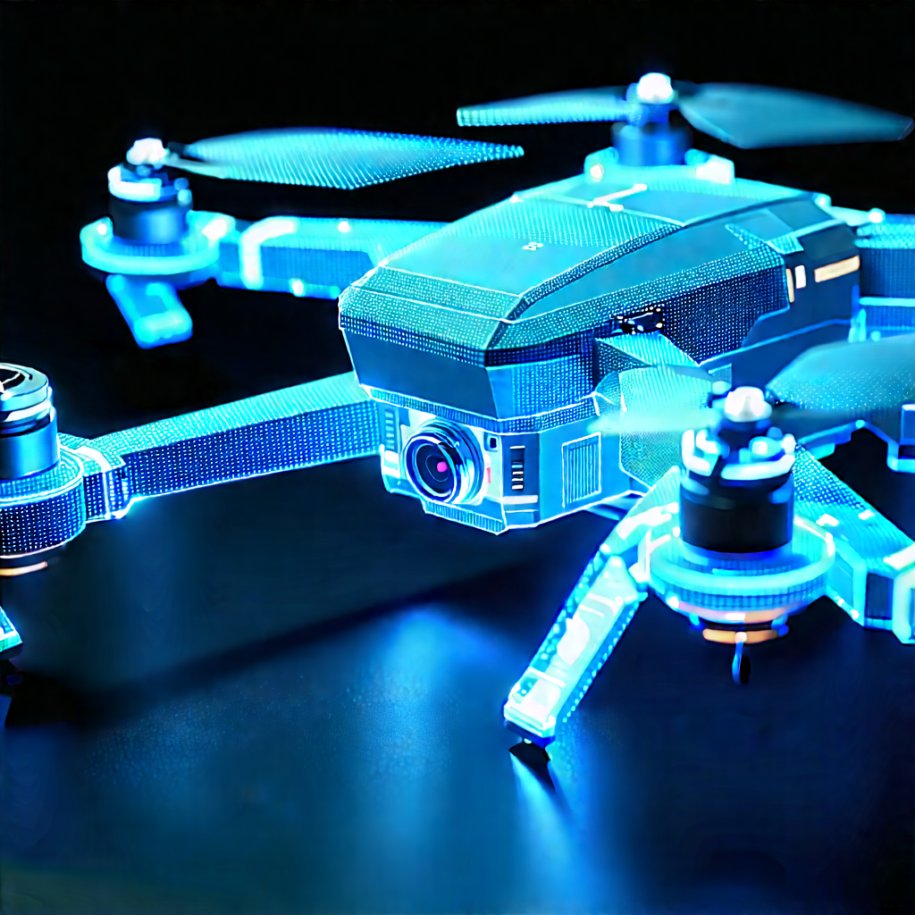 Drone with data visualization