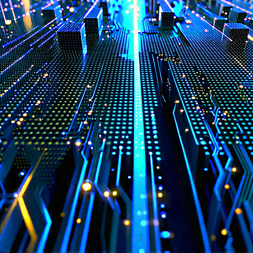 Close-up of sensor array