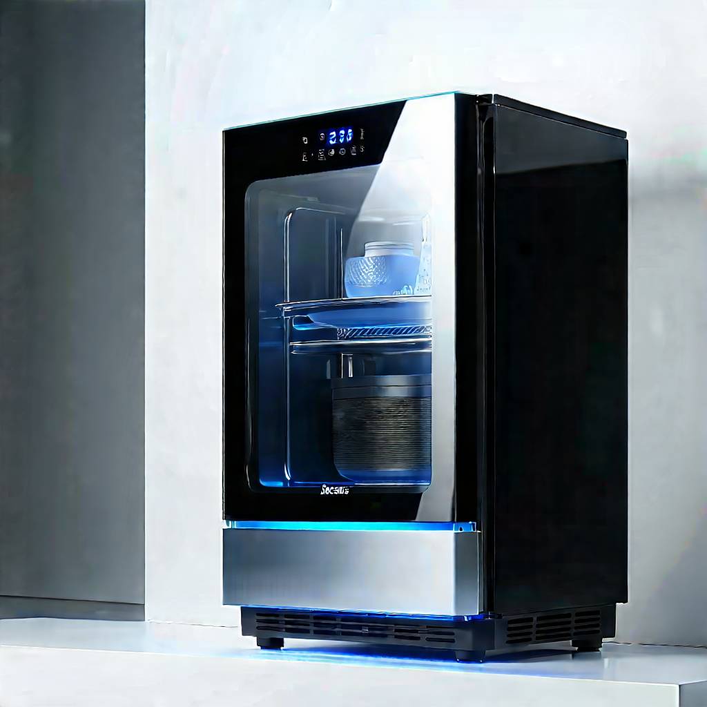 Innovative Smart Appliance Design With Modern, Black