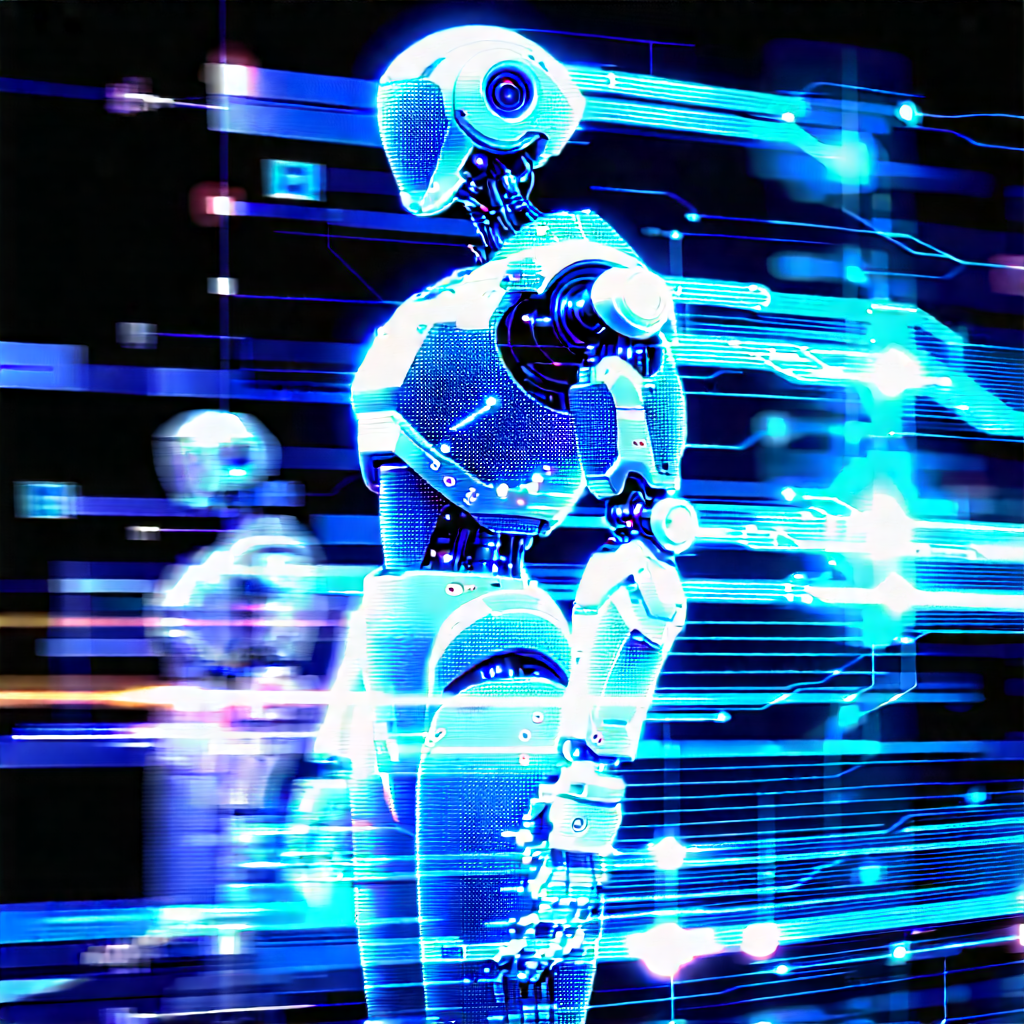 Robot with data streams