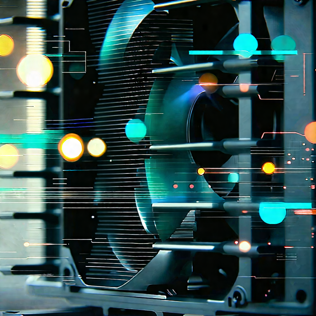 Close-up of cooling system