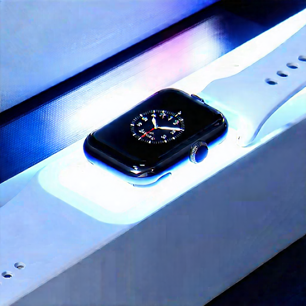 Smart Watch With Holographic Display With Black White