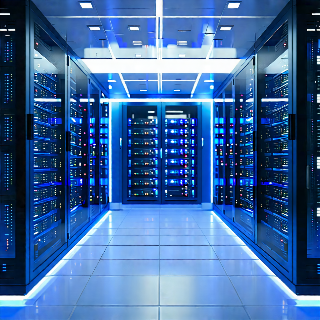 Futuristic server room