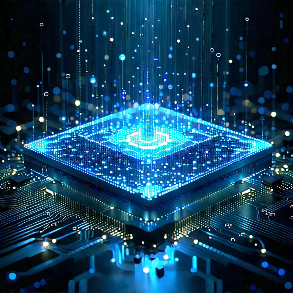Blockchain Network Visualization With Blue White
