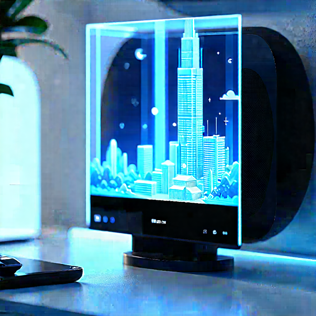Smart Home (device:1.18) With Holographic Display With Large, Lit-up