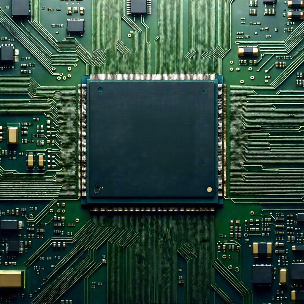 Close-up of microprocessor