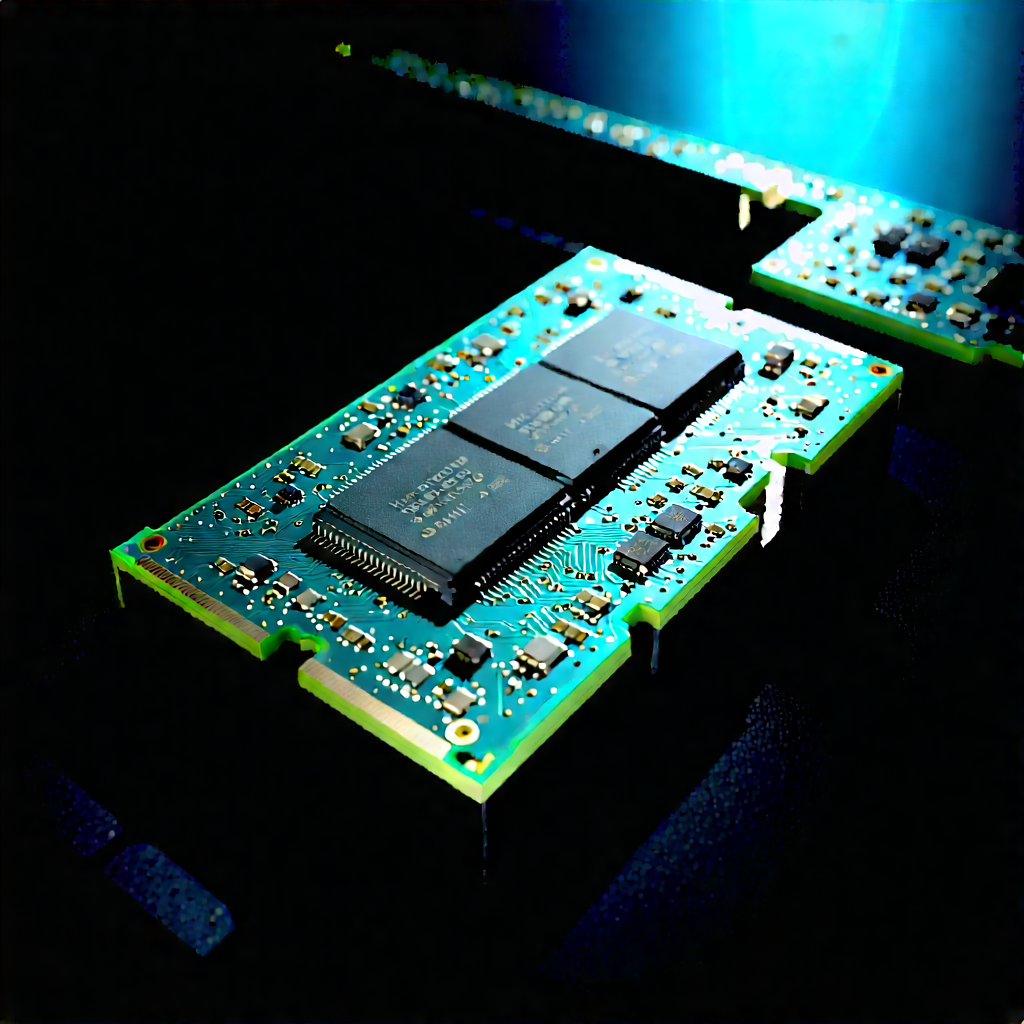 Close-up of memory module