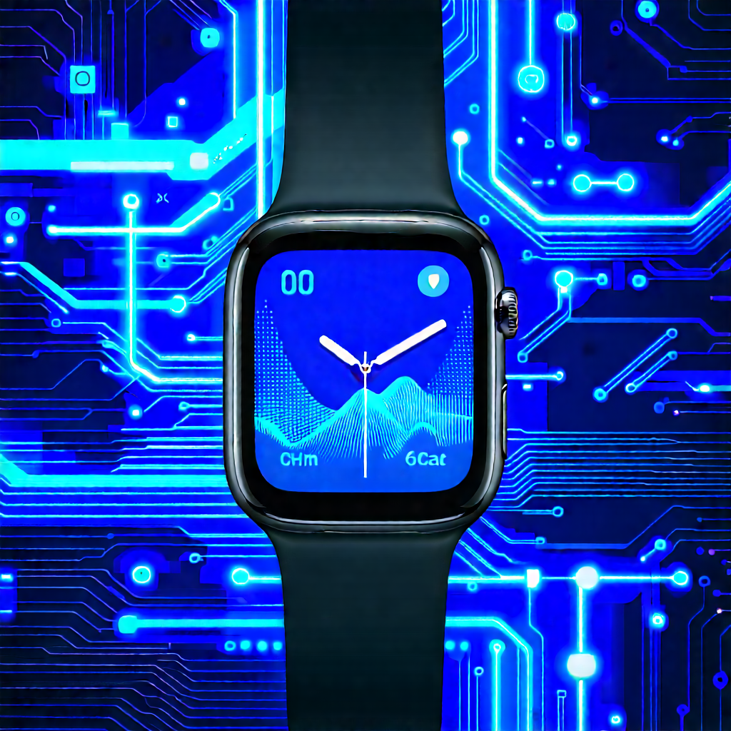 Smart Watch With Streaming Content With Blue Watch