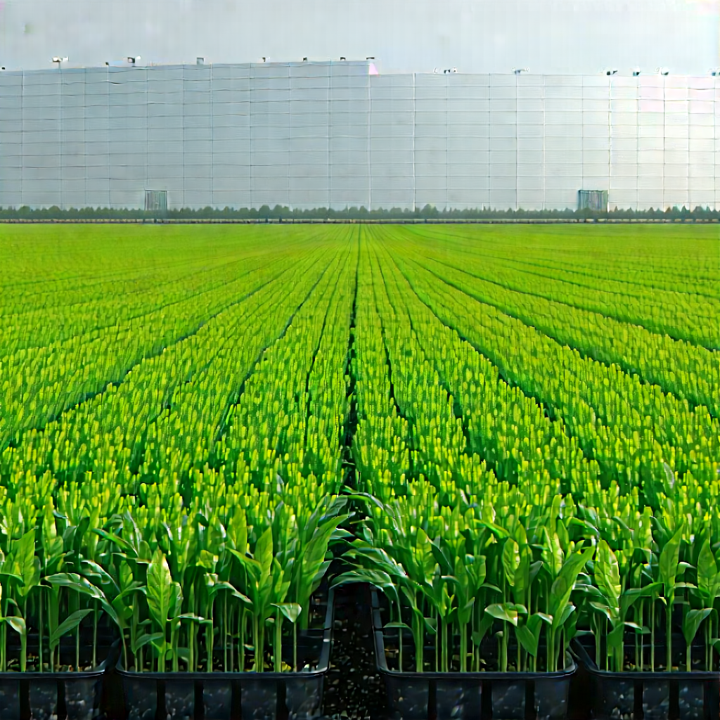 Agricultural technology in research center