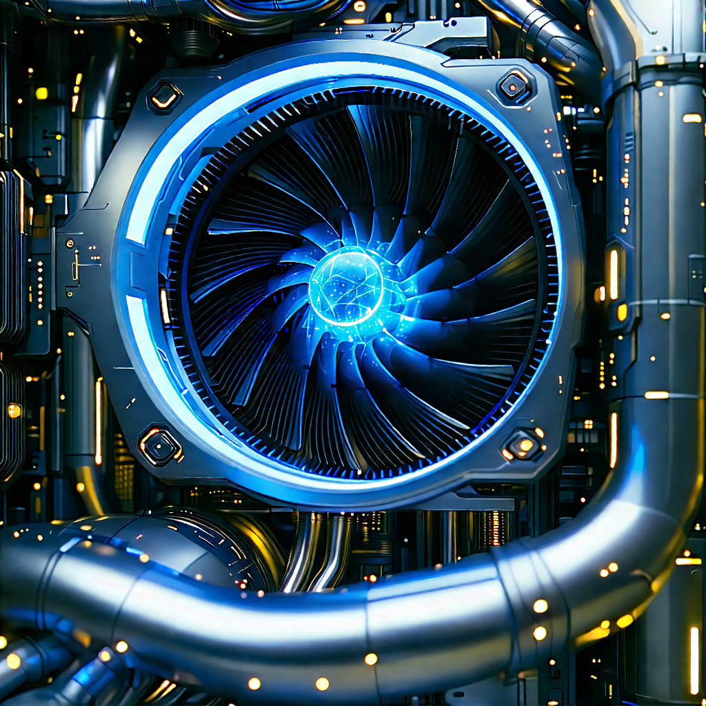 Close-up of cooling system