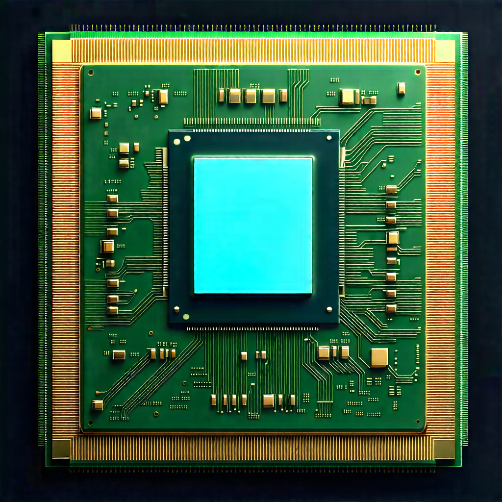 Microchip With Laser Scanning With Close-up Computer