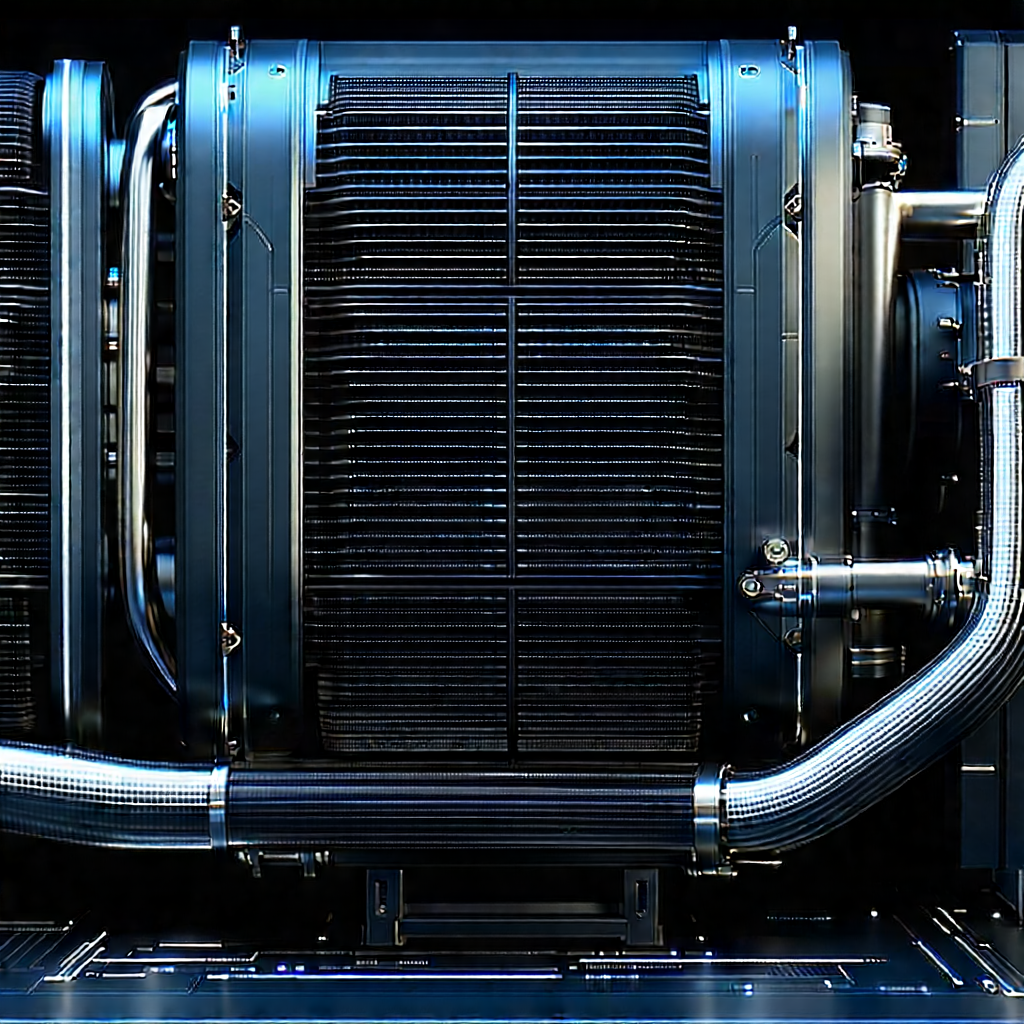 Close-up of cooling system