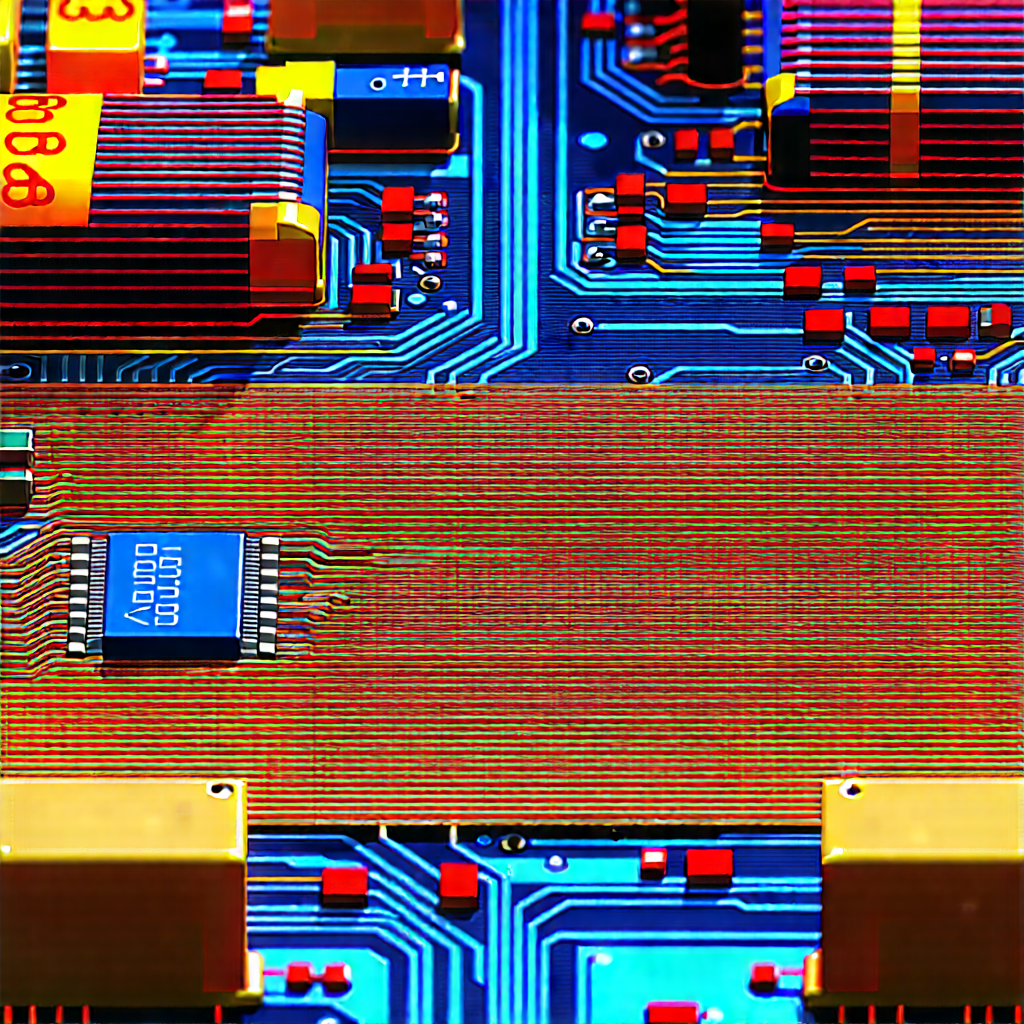 Close-up of electronic circuit