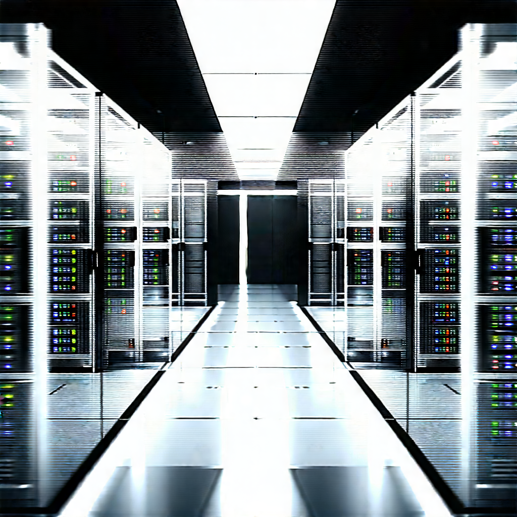 Futuristic server room