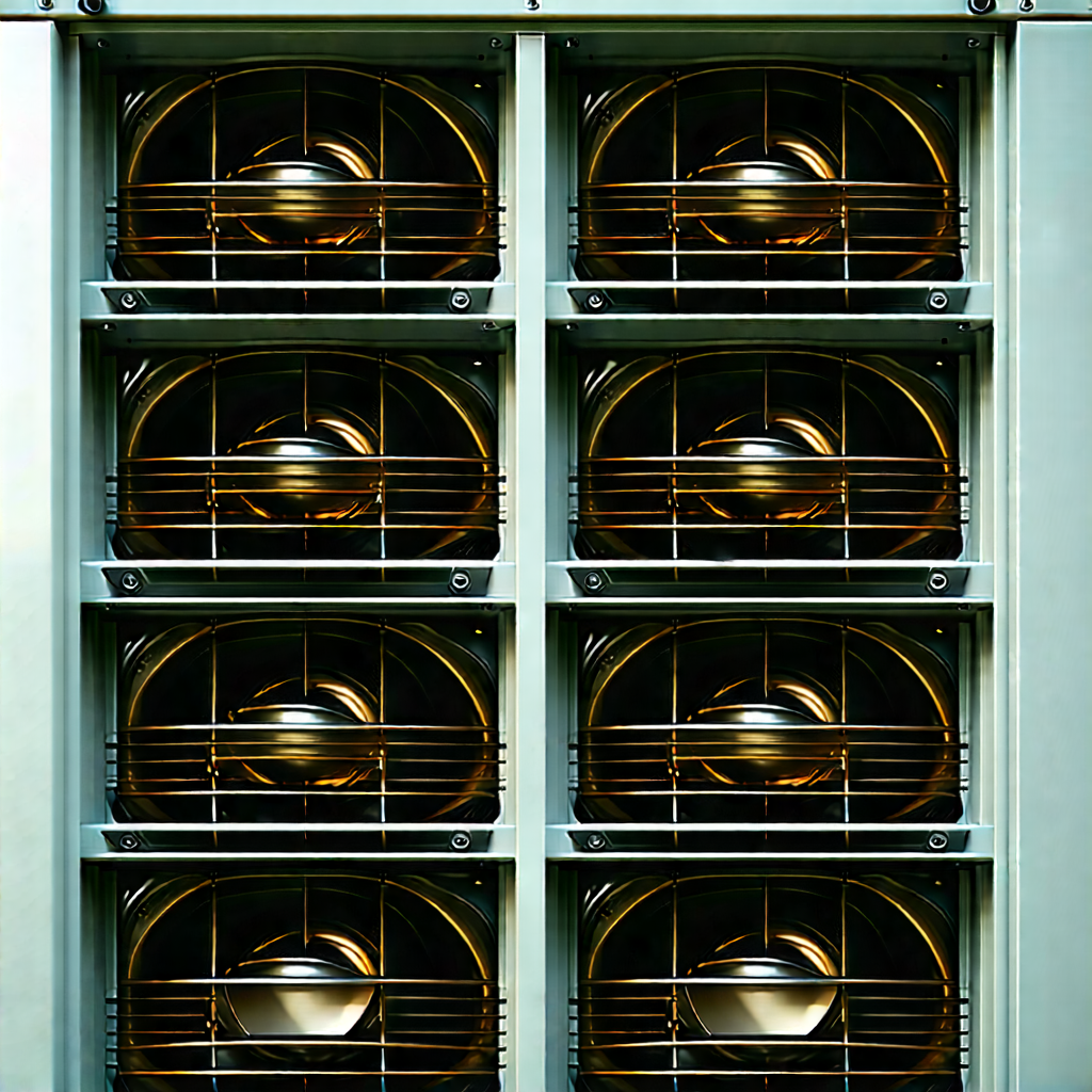 Close-up of cooling system