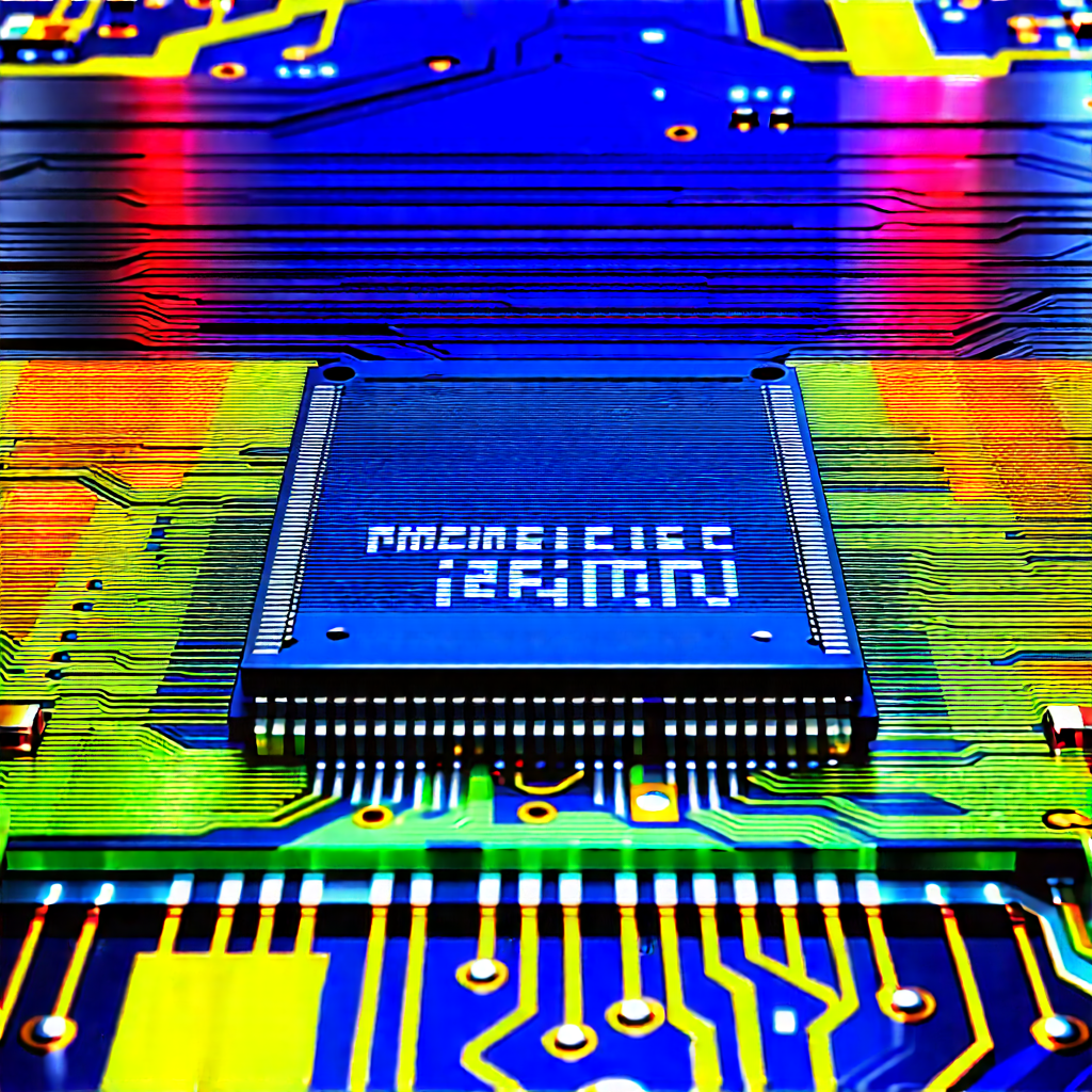 Close-up of electronic circuit