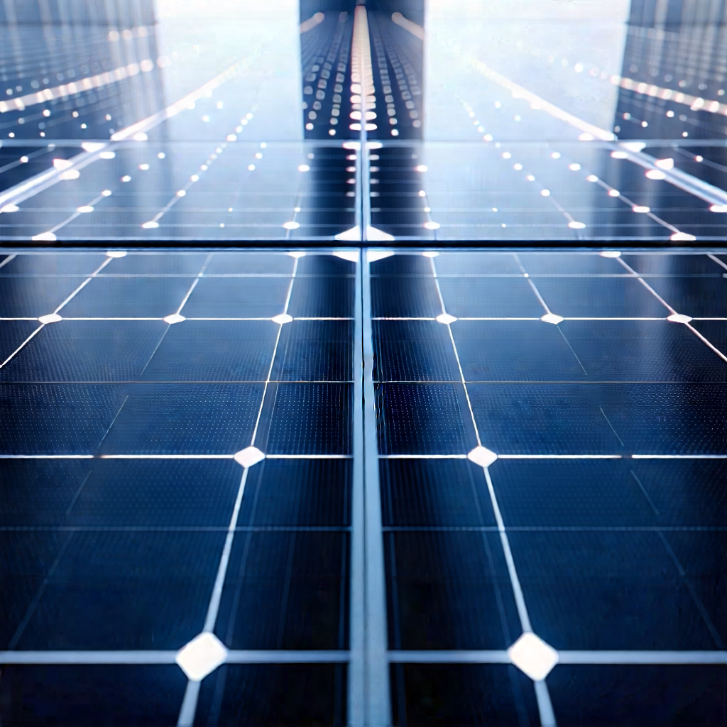 Solar Panel With Holographic Projection With Large Solar