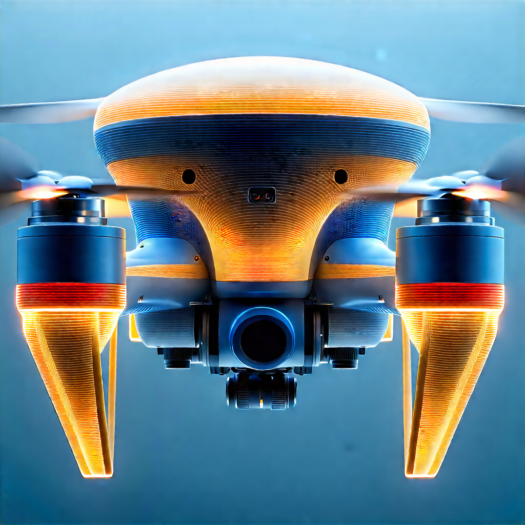 Drone with digital artwork