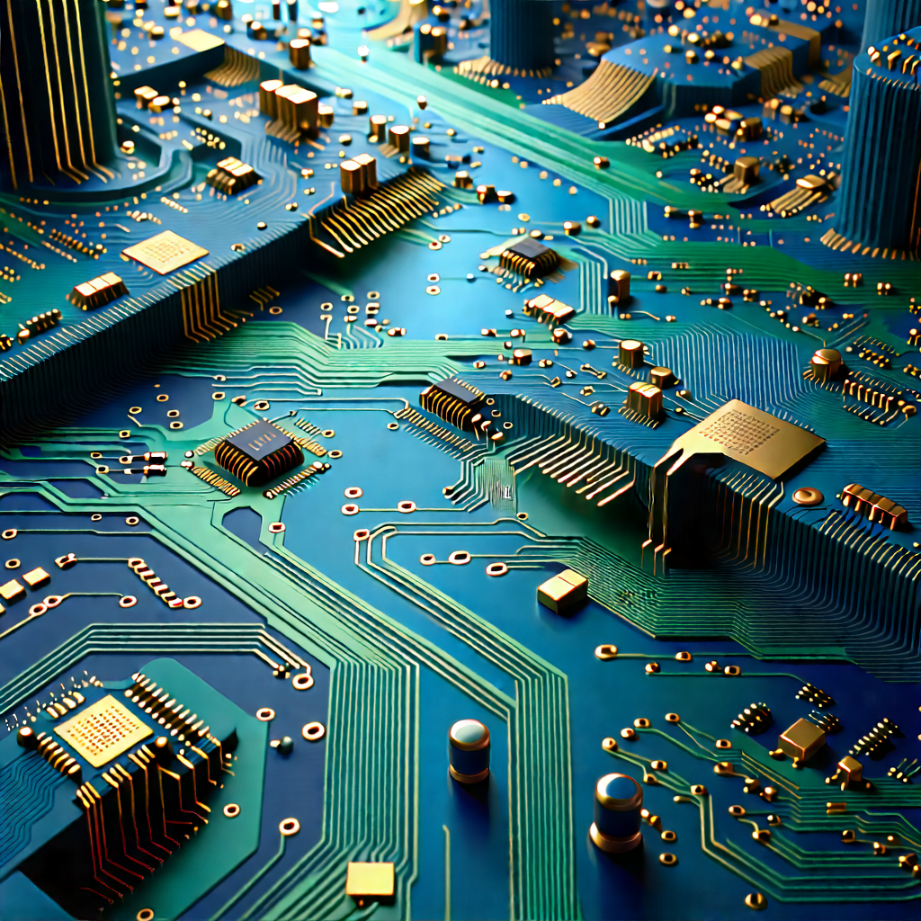 Close-up of electronic circuit