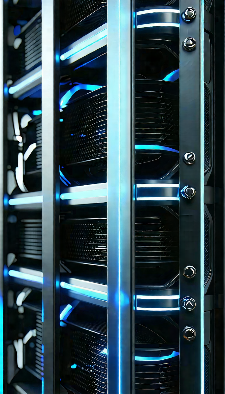 Close-up of cooling system