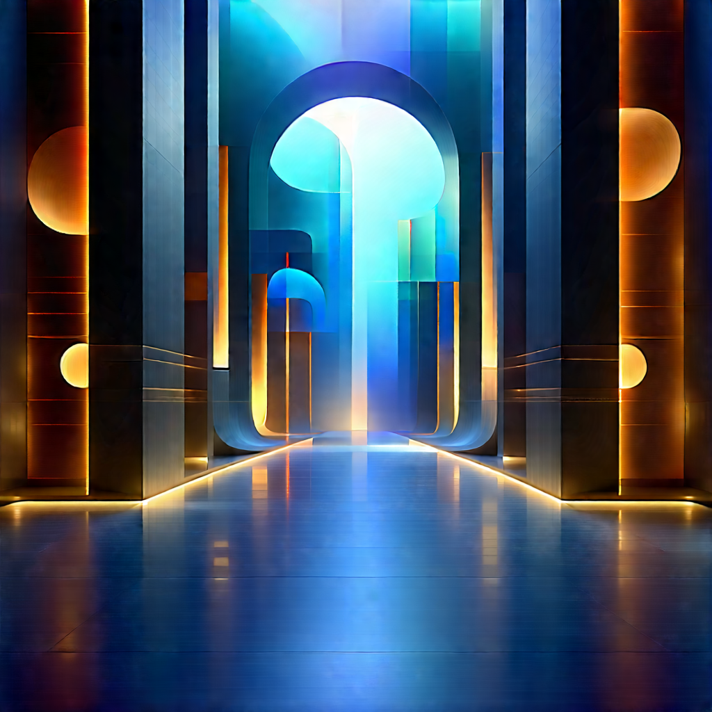 Futuristic Tech Startup Office With Image, There