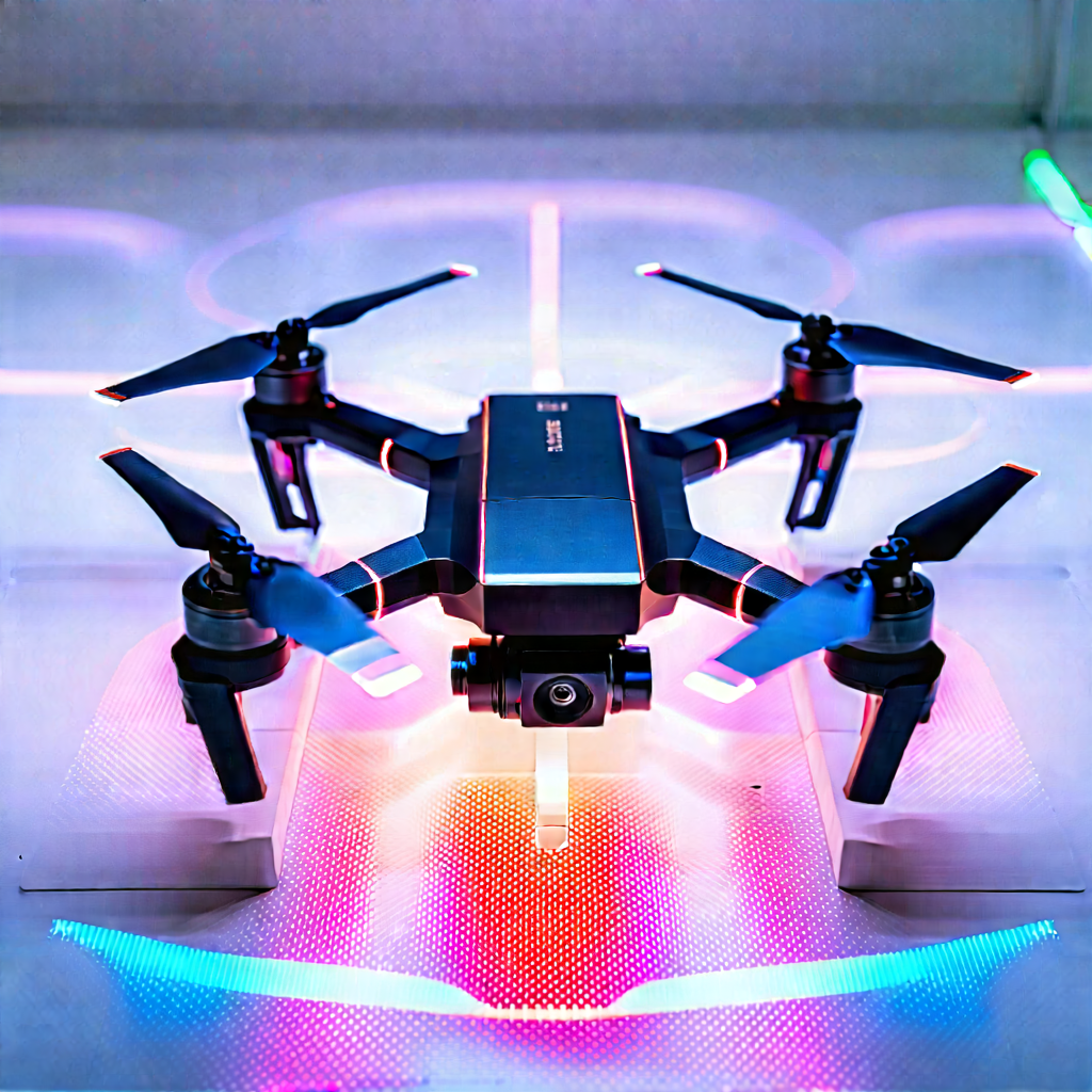 Drone with holographic display