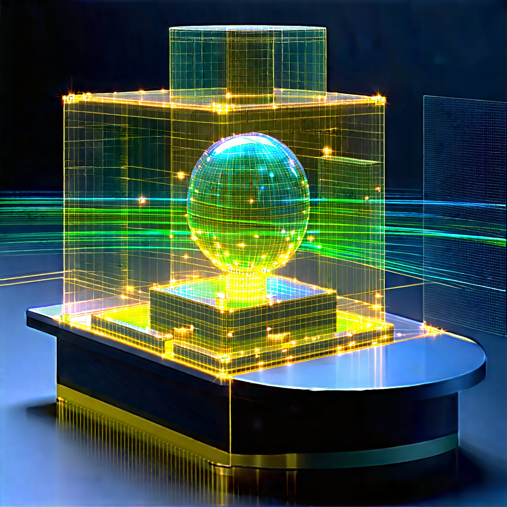 Quantum computer with laser scanning