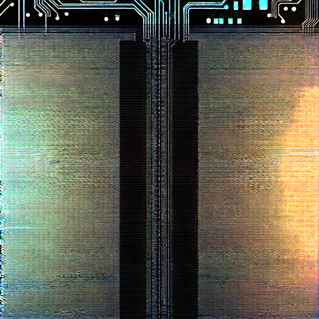 Circuit board with digital particles