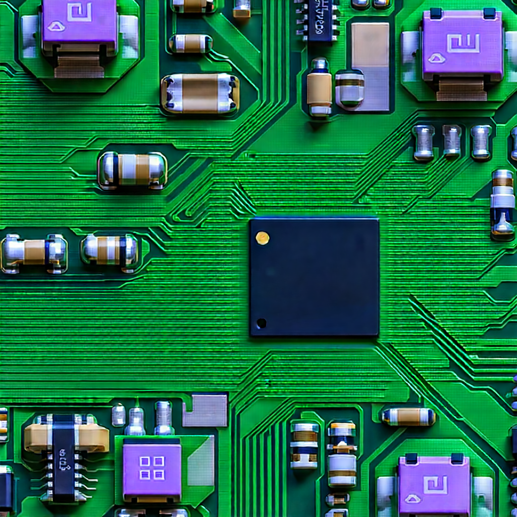 Close-up of electronic circuit