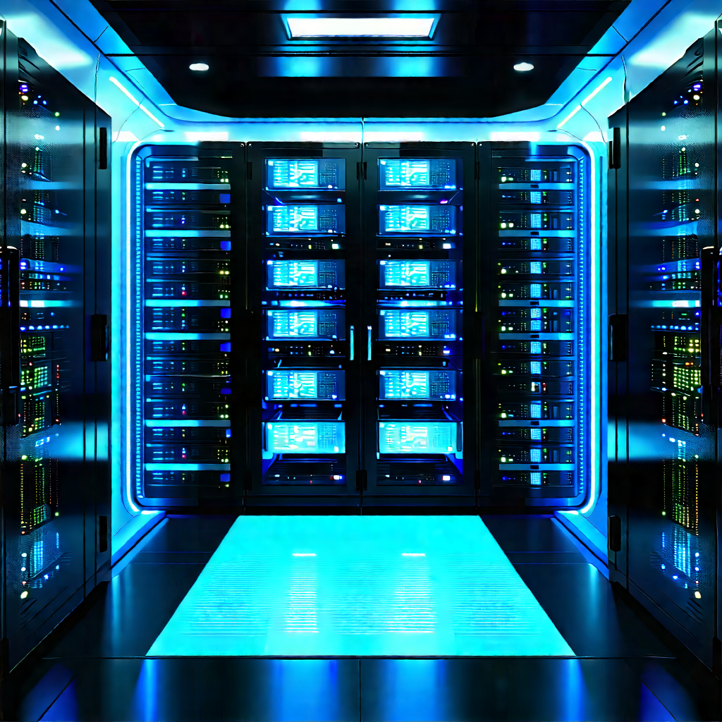 Futuristic server room