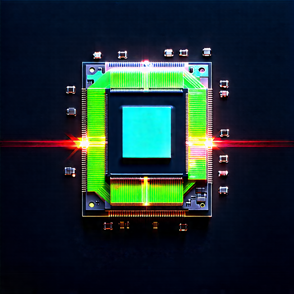 Microchip with laser scanning