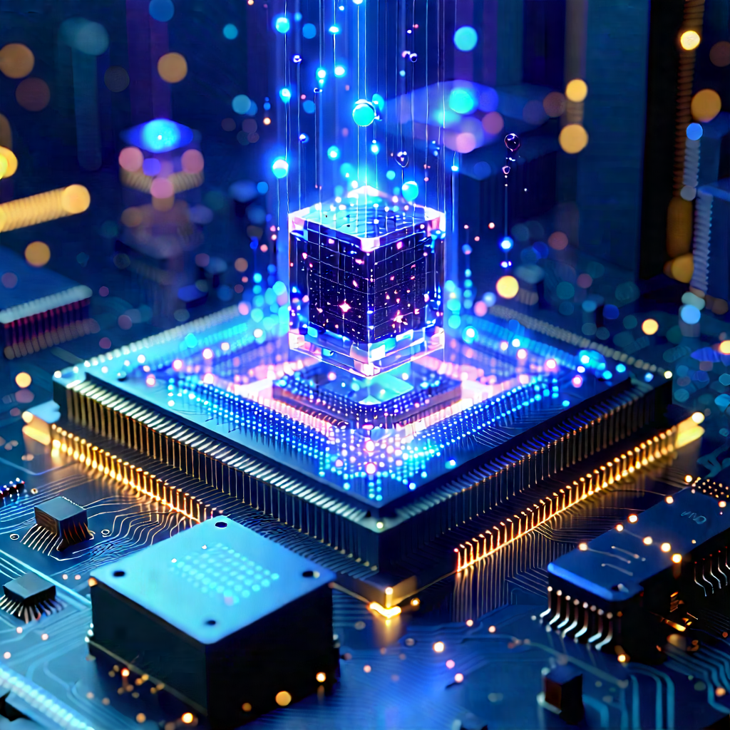 Quantum computer with (digital:1.26) particles